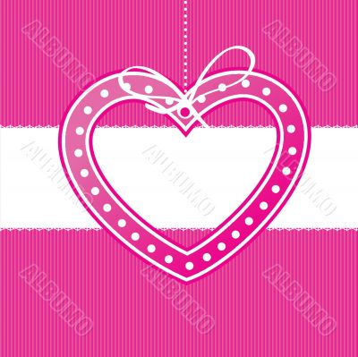  Vector background with vintage hearts