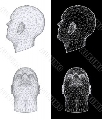 Human head. Vector Illustration