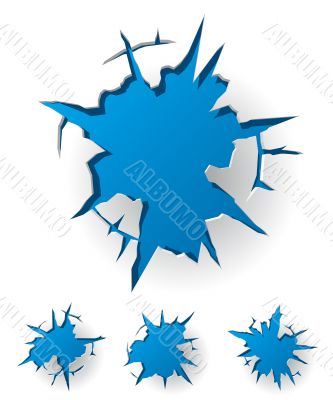 Cracked background