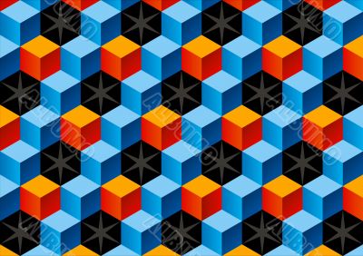 Child bricks 3D pattern