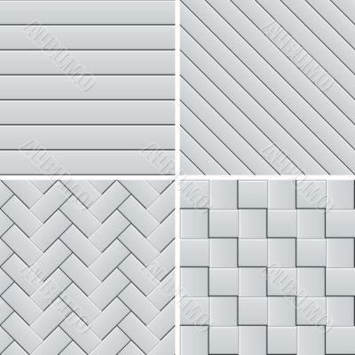 Set of four seamless patterns