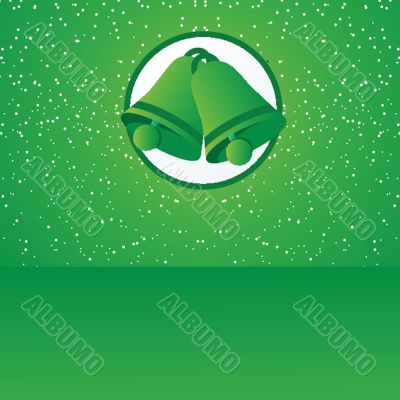 Christmas card with holiday elements.