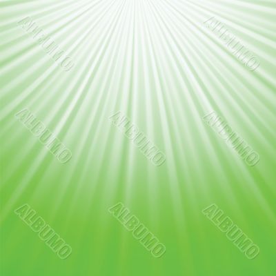 green rays background