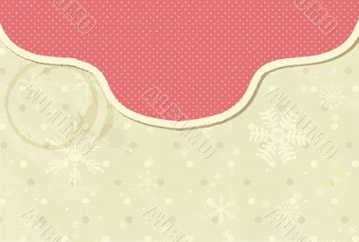 Vintage vector frame on floral background