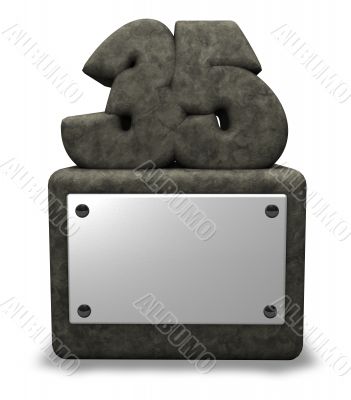 stone number