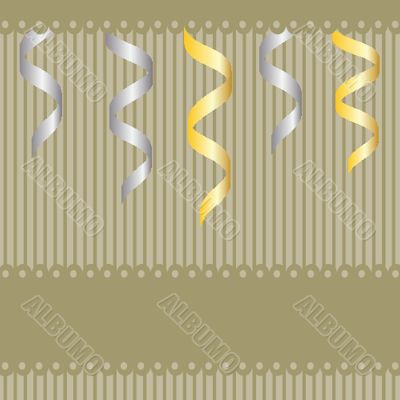 Christmas card with holiday elements.