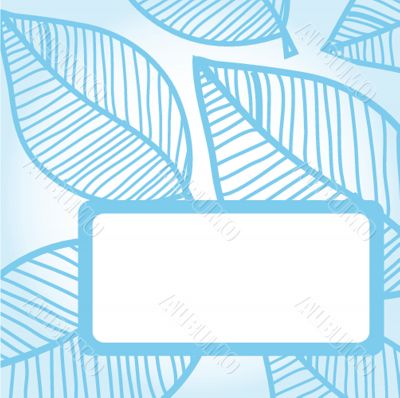 Vintage card with hand drawn flowers