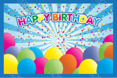 Festive background with balloons