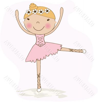 Detail of ballet dancer`s feet isolated on white