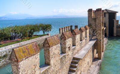 Garda lake Fortification in Sirmione