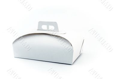 White paper cake box
