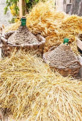 Autumn harvest demijohn wicker