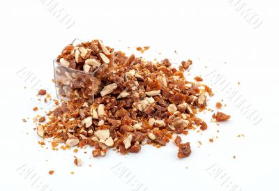 Caramelized crumbled Almonds