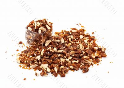 Caramelized crumbled Almonds