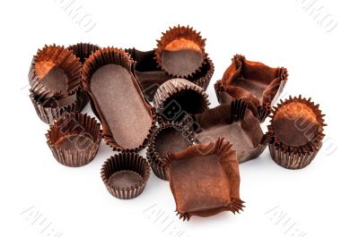 Chocolate Brown Mixed bakery cups