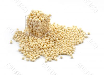 White chocolate beans