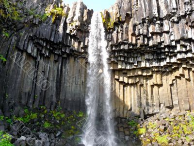 Skaftafell iceland waterfall