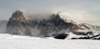 winter Mountain landscape