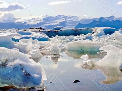 Iceland icemelting scenery
