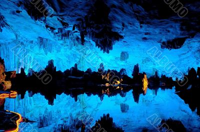 Reed flute cave in Guilin China