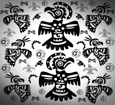 The original black-and-white background with birds tattoos