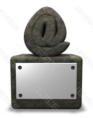 stone email symbol