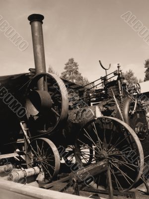 Vintage steam train