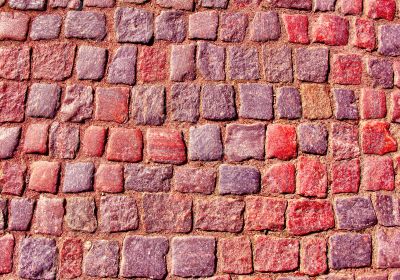 Close up of the old stonewall