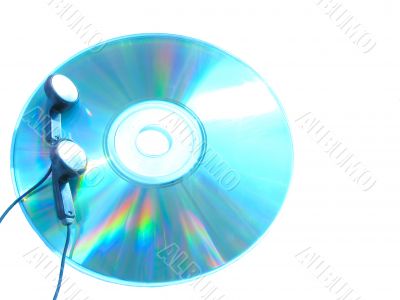 Ear-phones on cd