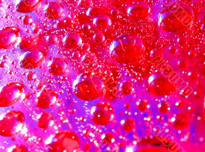 Drops of water on the compact disk