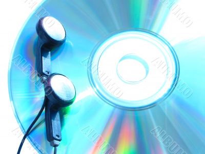 Ear-phones on cd