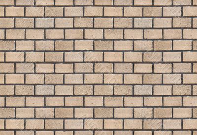 Beige brick wall.