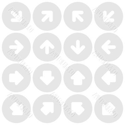 Grey directional arrows