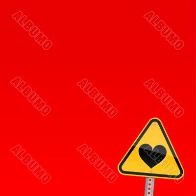 sign black heart