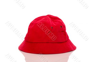 Red fisherman hat