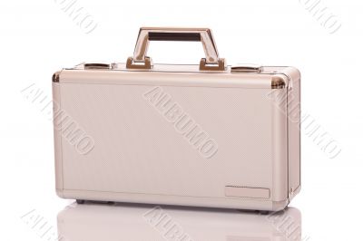 Metallic suitcase
