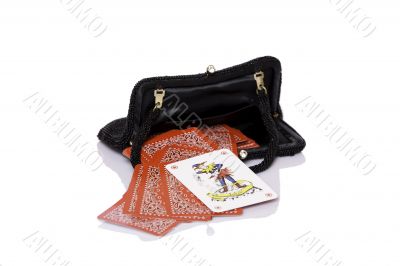 Lady black handbag