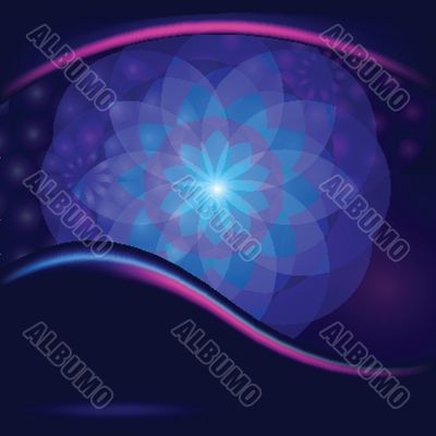 Abstract blue background. Vector illustration.