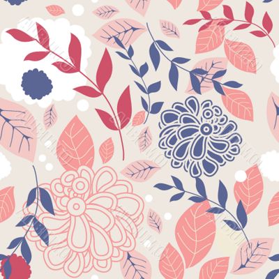 Floral seamless beautiful pattern