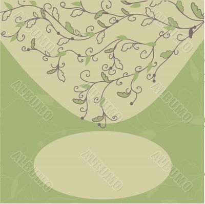 Floral pattern in autumn colors