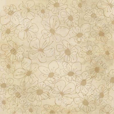 Floral seamless pattern in autumn colors