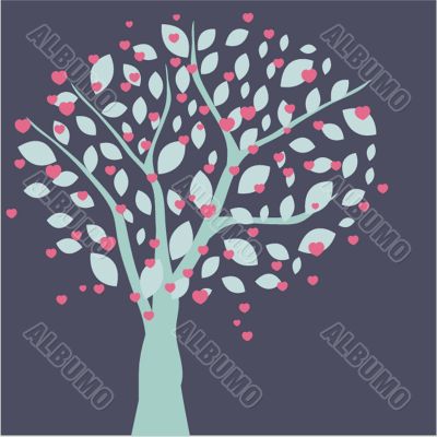 Illustration of beautiful spring background