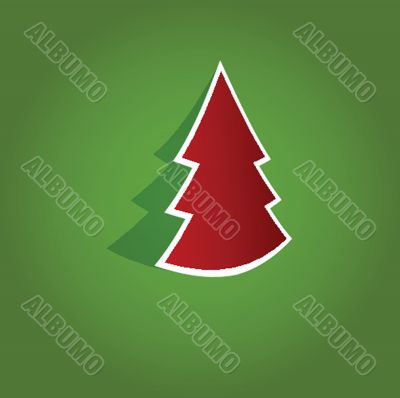 Christmas card with holiday elements.