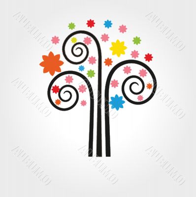 Illustration of beautiful spring background