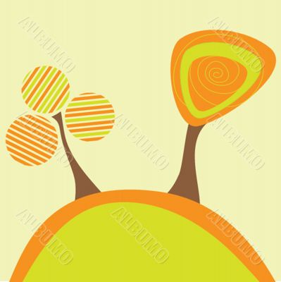 Illustration of beautiful spring background
