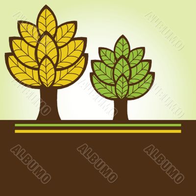 Illustration of beautiful spring background