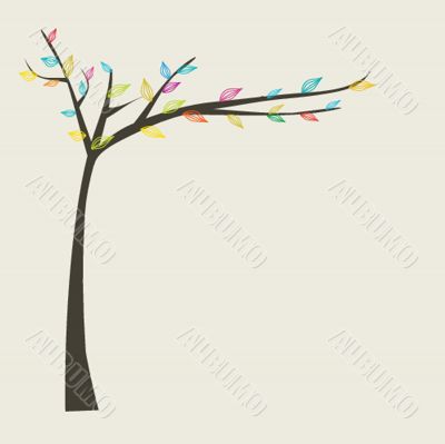 Illustration of beautiful spring background
