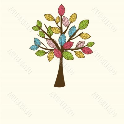 Illustration of beautiful spring background