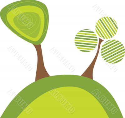 Illustration of beautiful spring background