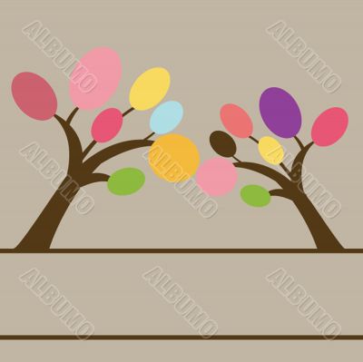 Illustration of beautiful spring background